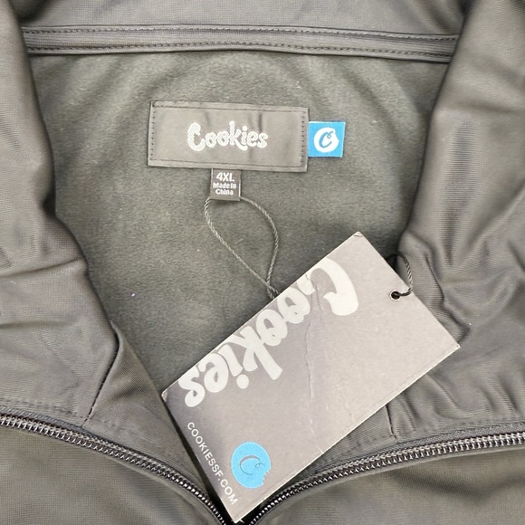 Cookies SF Jacket Mens 4XL Citadel Black/Yellow Full Zip Streetwear Track NWT - Picture 4 of 11